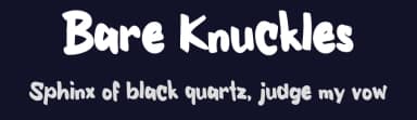 Bare Knuckles by Ikiiko Type — Script Handwritten Font — thumbnail 2