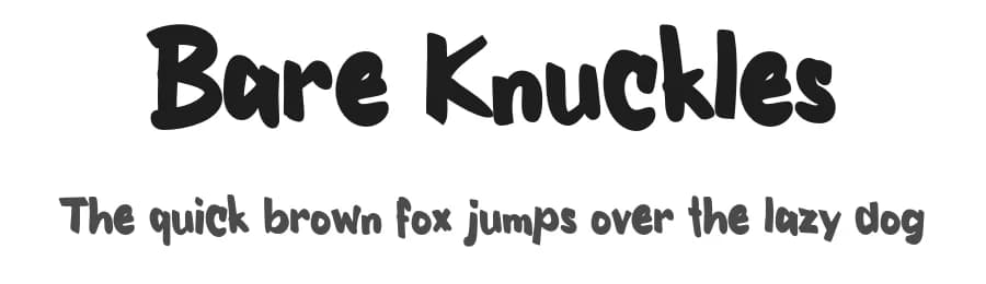 Bare Knuckles by Ikiiko Type — Script Handwritten Font — preview 1