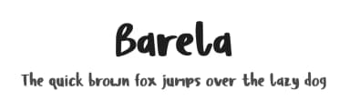 Barela by Scratch Design — Script Handwritten Font — thumbnail 1