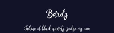 Barely by Hugefonts — Script Handwritten Font — thumbnail 2