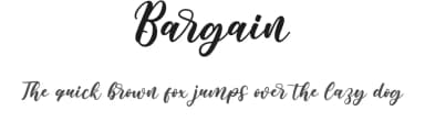Bargain by Makashi — Script Handwritten Font — thumbnail 1