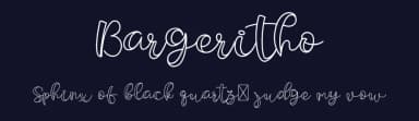 Bargeritho by Kotak Kuning Studio — Script Handwritten Font — thumbnail 2