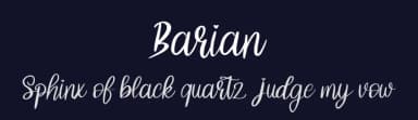 Barian by Riki — Script Handwritten Font — thumbnail 2