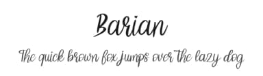 Barian by Riki — Script Handwritten Font — thumbnail 1