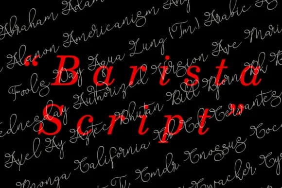 Barista Script Font by aldedesign — Script Handwritten Font