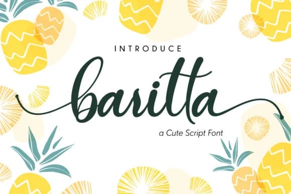Baritta Script Font by Fallengraphic — Script Handwritten Font