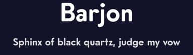 Barjon by Maulana Creative — Sans Serif Font — thumbnail 2