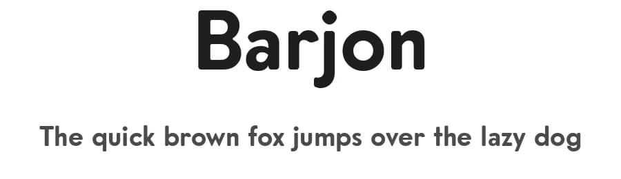 Barjon by Maulana Creative — Sans Serif Font