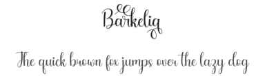 Barkelia by Hamzah Muhamad Ihsan — Script Handwritten Font — thumbnail 1