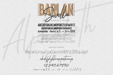 Barlan & Sevilla Duo Font by I Do Not Sleep — Script Handwritten Font — thumbnail 7