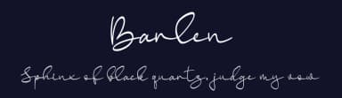Barlen by Blankids — Script Handwritten Font — thumbnail 2