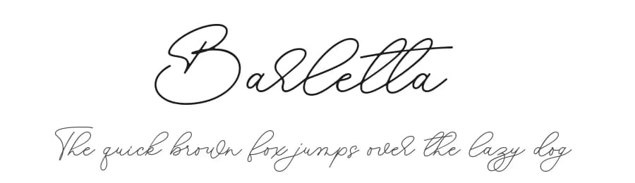 Barletta by Four Lines — Script Handwritten Font