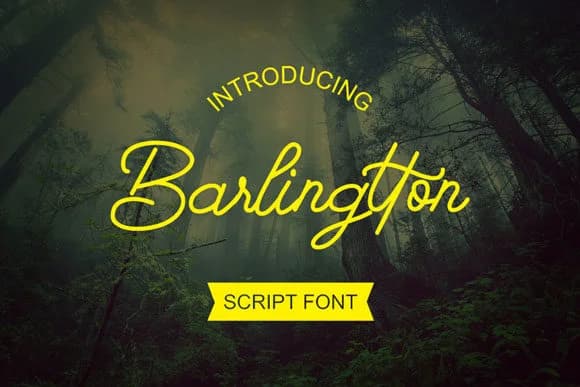 Barlingtton Script Font by anomali.bisu — Script Handwritten Font