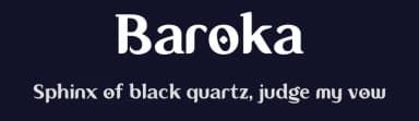Baroka by Faqih Fawaji — Sans Serif Font — thumbnail 2
