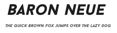 Baron Neue by Anonymous foundry — Sans Serif Font — thumbnail 1
