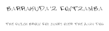 Barrakuda'z FontZamba — Script Handwritten Font — thumbnail 1