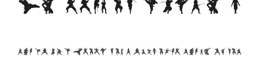 Barrel of Ninjas by Iconian Fonts — Dingbats Font