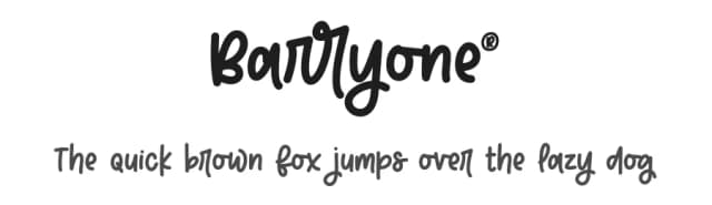 Barryone by Awansenja Type — Script Handwritten Font