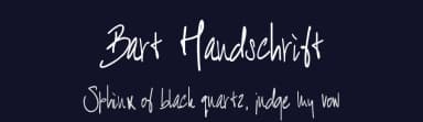 Bart Handschrift by Bart DeRuiter — Script Handwritten Font — thumbnail 2