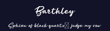 Barthley by twinletter — Script Handwritten Font — thumbnail 2