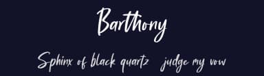 Barthony by Creatype Studio — Script Handwritten Font — thumbnail 2