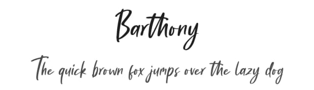 Barthony by Creatype Studio — Script Handwritten Font