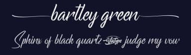 Bartley Green by VinType — Script Handwritten Font — thumbnail 2