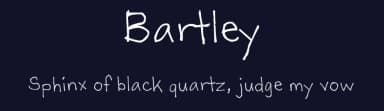 Bartley by Toby Bartley — Script Handwritten Font — thumbnail 2