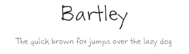 Bartley by Toby Bartley — Script Handwritten Font — thumbnail 1