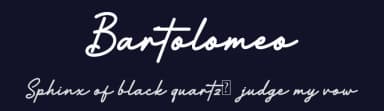 Bartolomeo by Taufik Tri Ariyanto — Script Handwritten Font — thumbnail 2