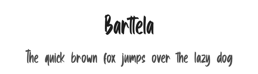 Barttela by Skiiller Studio — Script Handwritten Font