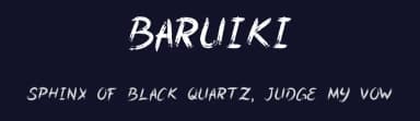 Baruiki by Amin Mustofa — Script Handwritten Font — thumbnail 2