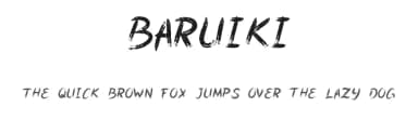 Baruiki by Amin Mustofa — Script Handwritten Font — thumbnail 1