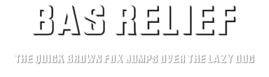 Bas Relief — Sans Serif Font — thumbnail 1