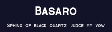 Basaro by ViactionType — Sans Serif Font — thumbnail 2