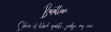 Basattian by Riki — Script Handwritten Font — thumbnail 2
