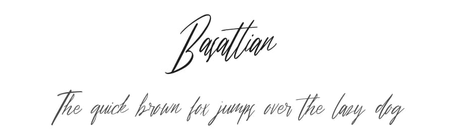 Basattian by Riki — Script Handwritten Font — preview 1