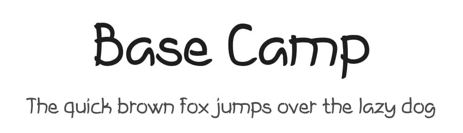 Base Camp by setyaisiam _type — Script Handwritten Font