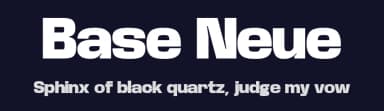 Base Neue by Power Type Foundry — Sans Serif Font — thumbnail 2