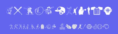 Baseball Icons by Woodcutter — Dingbats Font — thumbnail 3