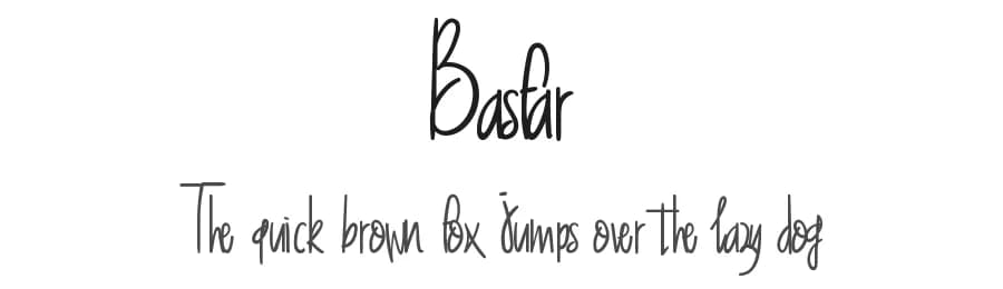 Basfar by Holisfonts.com — Script Handwritten Font