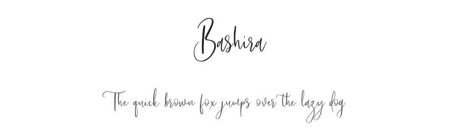 Bashira by Maulana Creative — Script Handwritten Font