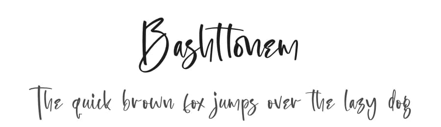 Bashttonem by Letterena Studios — Script Handwritten Font