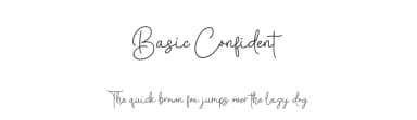 Basic Confident by MJType — Script Handwritten Font — thumbnail 1