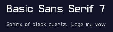 Basic Sans Serif 7 by Style-7 — Sans Serif Font — thumbnail 2
