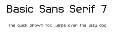 Basic Sans Serif 7 by Style-7 — Sans Serif Font — thumbnail 1