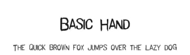 Basic Hand by Xerographer Fonts — Script Handwritten Font — thumbnail 1