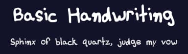 Basic Handwriting by Reid Walker — Script Handwritten Font — thumbnail 2