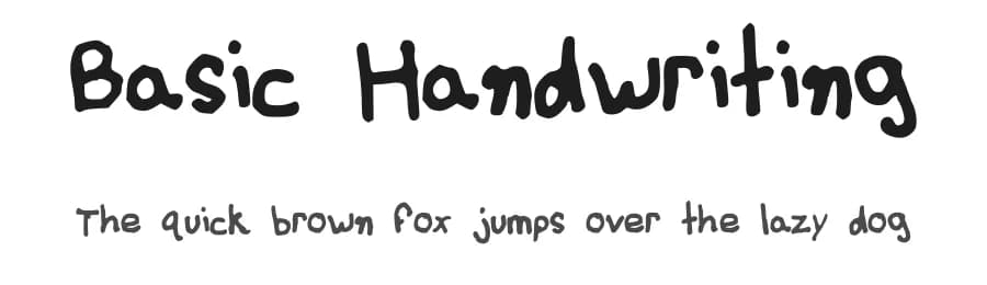 Basic Handwriting by Reid Walker — Script Handwritten Font