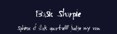 Basic Sharpie by Xerographer Fonts — Script Handwritten Font — thumbnail 2